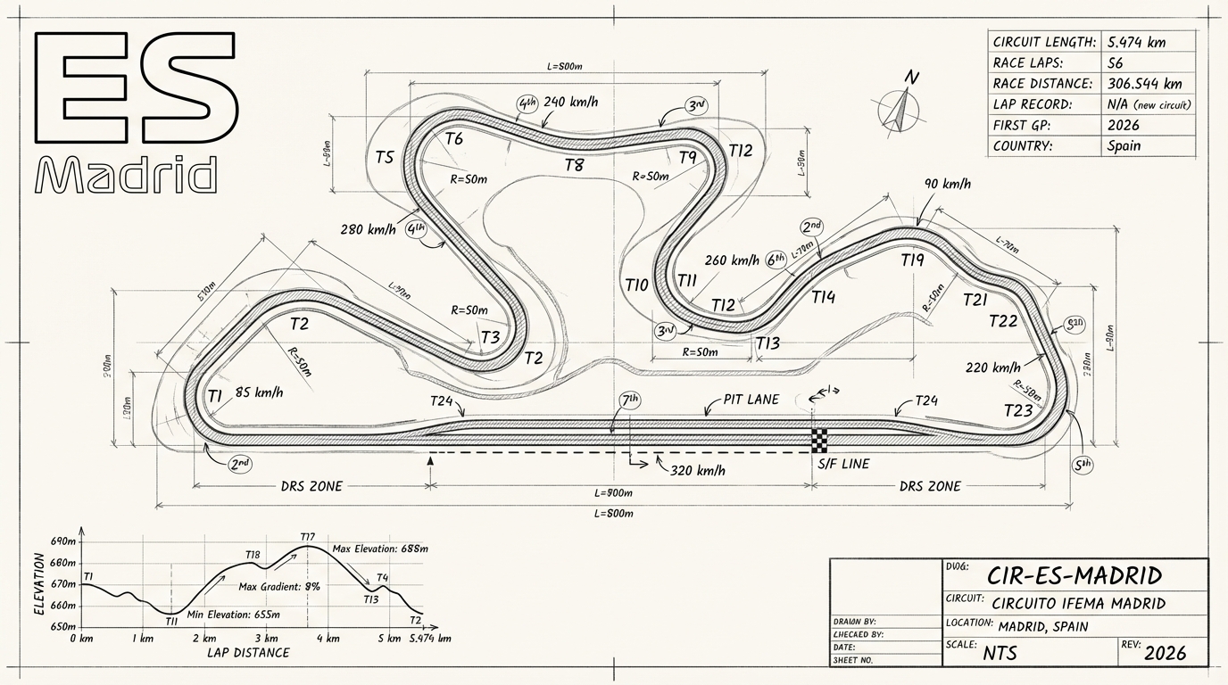 Circuito IFEMA Madrid blueprint
