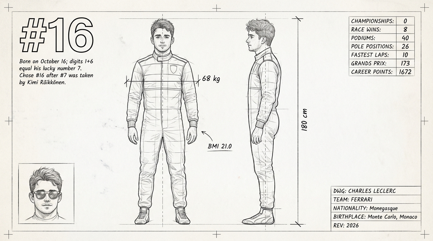 Charles Leclerc blueprint