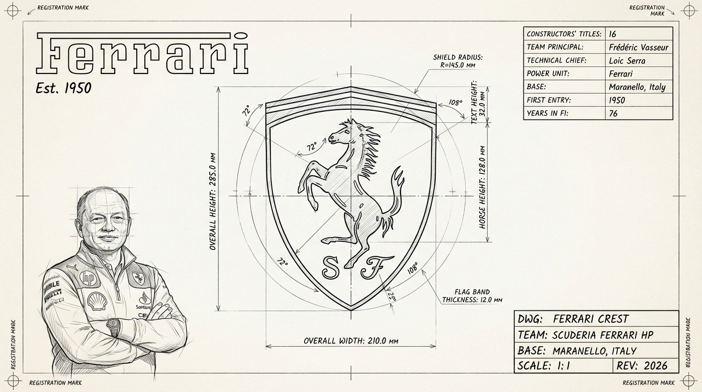 Ferrari blueprint